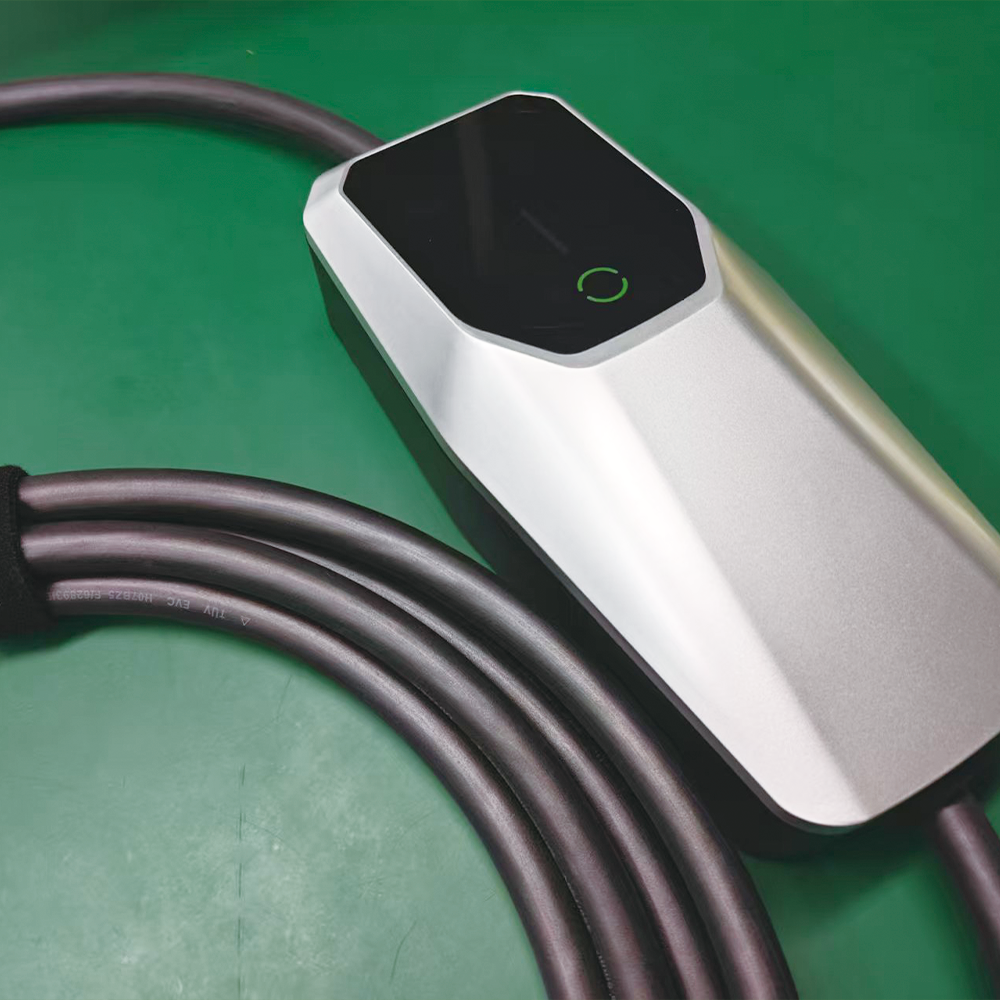 Portable EV charger control unit detail