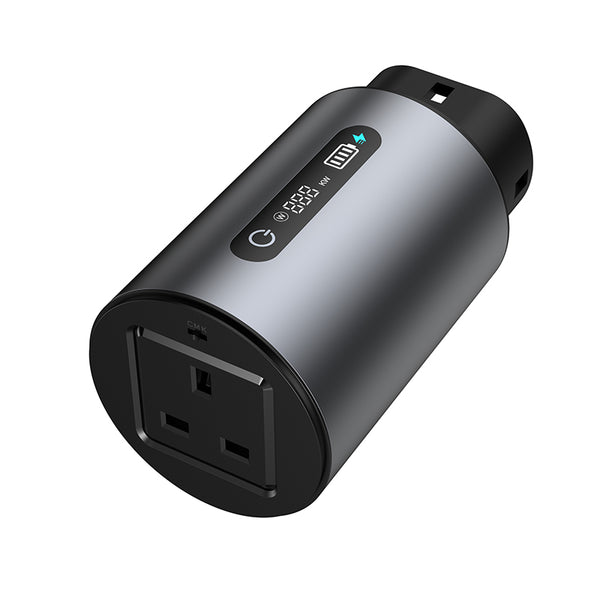 Type 2 V2L adapter with a UK socket